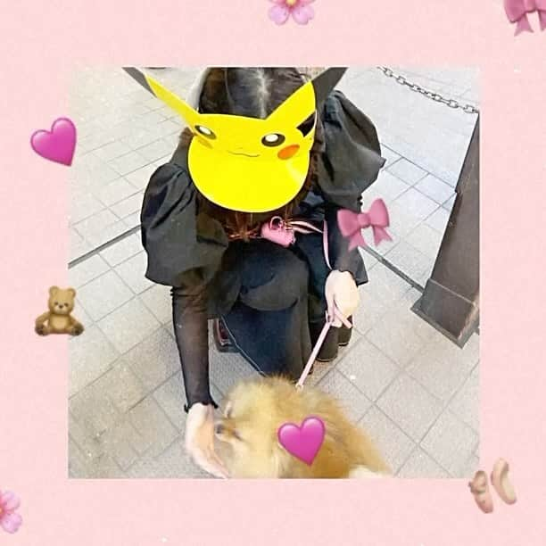 渡辺真実絵のインスタグラム：「_ 💖🎀🐶  浅草のポケGOイベント めっ……っちゃくちゃ楽しかった！🥺🤍 街中ピカチュウだらけだった💛  #えりたつ #ポケモンGO #浅草ルート八景」