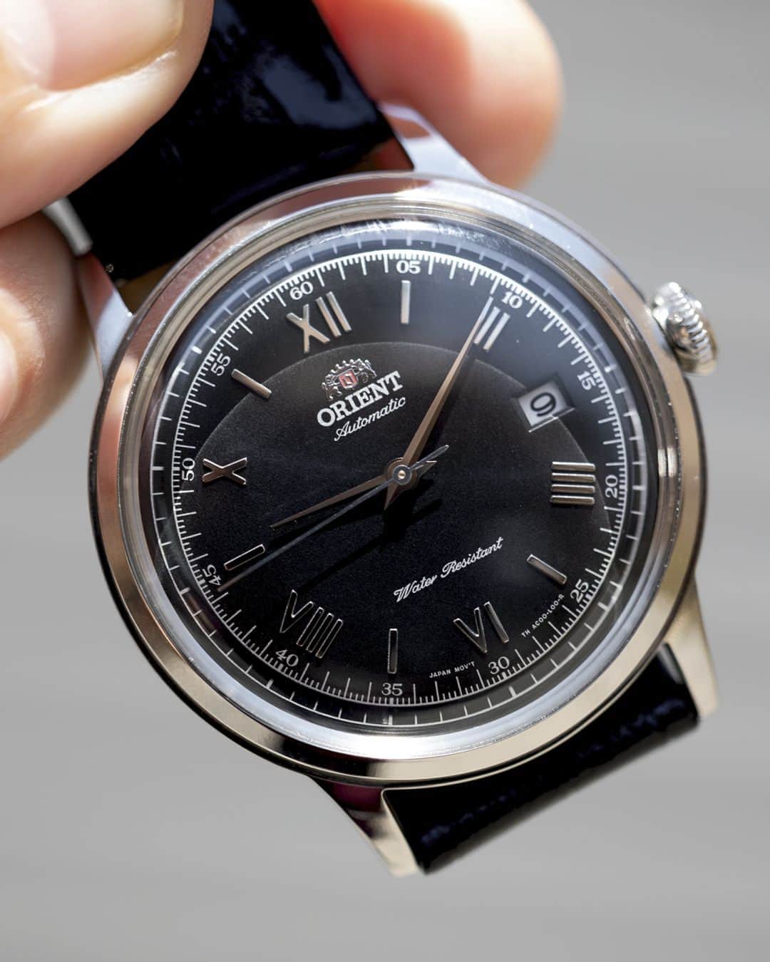 Orient Watchのインスタグラム：「The way the catches the edges of the domed crystal of the Orient Bambino Version 2 is something to behold.⁠ ⁠ Model: FAC0000AB0」