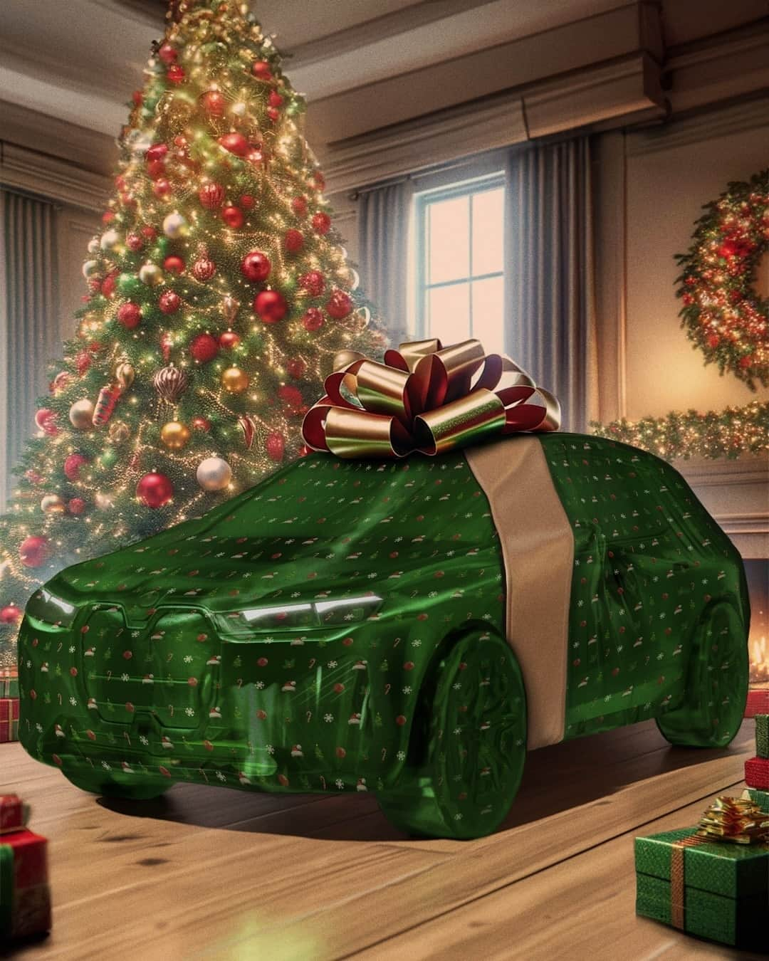 BMWのインスタグラム：「We got you an early present 🎁 Can you tell us which models are under wraps? ⬇️   Hint – BMW i. ​」