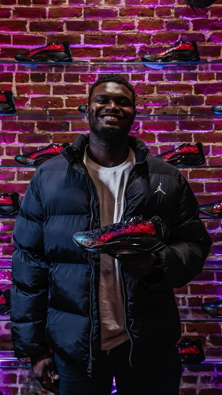 Jordanのインスタグラム：「Fly like Zion 🔥   We took it right to Nola with @sneakerpolitics to celebrate the shoe that represents Zion's safe haven.」