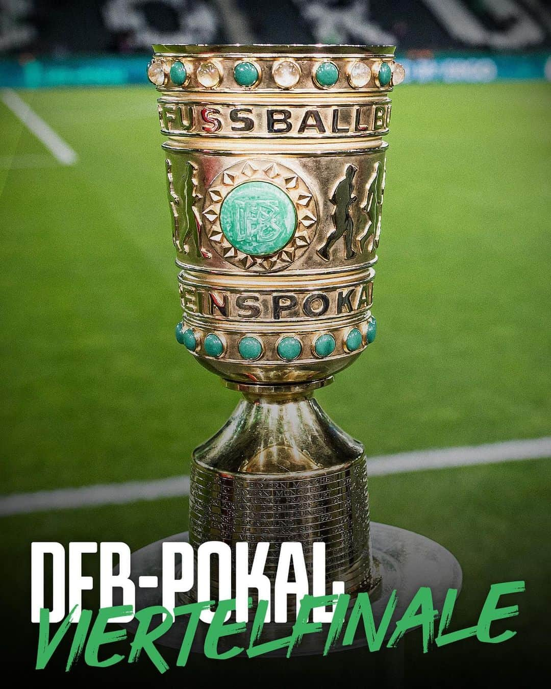 ボルシア・メンヒェングラートバッハのインスタグラム：「🏆 Es geht ins Saarland! Im @dfb_pokal-Viertelfinale geht’s zum @ersterfcs! 👋  #dieFohlen」