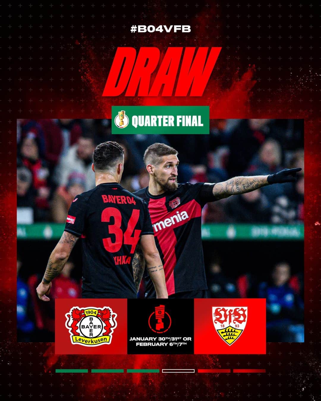 バイエル・レバークーゼンさんのインスタグラム写真 - (バイエル・レバークーゼンInstagram)「🏆 Our opponent for the next round in the @dfb_pokal is @vfb! 🔥  🔜 #B04VfB #Werkself #Bayer04」12月11日 3時45分 - bayer04fussball