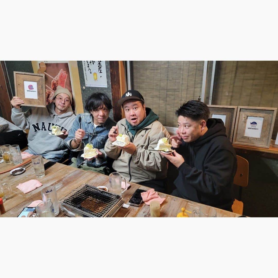 佐田正樹さんのインスタグラム写真 - (佐田正樹Instagram)「大ちゃん、江原さん、翼、宇野豚六三郎、お誕生日おめでとう‼︎」12月11日 9時56分 - satakisama