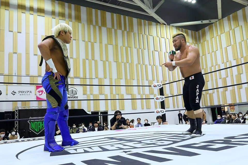 プロレスリング・ノアさんのインスタグラム写真 - (プロレスリング・ノアInstagram)「2023年12月10日 静岡・キラメッセぬまづ 【SUNNY VOYAGE 2023】  1.2有明メインイベンター丸藤が“横取り勝利”。カミゴェならぬ神・虎王でメイン締め。怒りあらわの拳王めがけ不敵な笑みで勝ち誇る。 拳王は「NOAH改革」宣言。  拳王「俺は今、決断したぞ。1.2有明アリーナはNOAHを改革する、そのスタートの日だ。てめえらクソヤローども。1.2有明、NOAHを改革する拳王の試合を必ず会場に見に来て、そしてお前ら今日のような声援を送って俺に後押しをくれ。」  ■wrestle UNIVERSEで12月13日(水)18:00後日配信‼️  📹NOAH公式YouTubeチャンネル・アーカイブ ▶https://www.youtube.com/live/8OoB06cS4pE?si=imZGXW3NC0EjaXvW  ©プロレス格闘技/DX https://www.sugotoku.docomo.ne.jp/cs/cpsite.html?url=https://dx-tk.gsj.mobi/dxnews.index/detailSokuhou/?news_id=20231210001 . . ■プロレスリング・ノア大会スケジュール・チケット詳細はこちら↓ https://www.noah.co.jp/schedule/ -詳しくはプロフィール画面に記載のURLからご覧ください- . 🔥NOAHを見るならWRESTLE UNIVERSE‼️🔥 . 🖥️【WRESTLE UNIVERSEはこちら】 👀https://www.wrestle-universe.com/ . . Hello to all Pro-Wrestling fans overseas!! WRESTLE UNIVERSE ,the leading wrestling video subscription site,Please register!! . ⏯️WRESTLE UNIVERSE is here!! 👀https://www.wrestle-universe.com/ . . . #noah_ghc #プロレスリングノア #prowrestlingnoah #プロレス #prowrestler #prowrestling #ABEMA #wrestleUNIVERSE #プロレスフォト #instaprowrestling」12月11日 11時08分 - noah_ghc