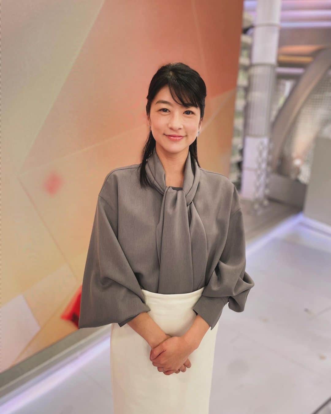 生野陽子さんのインスタグラム写真 - (生野陽子Instagram)「☁️ 週末のニュースもありがとうございました！ 奥寺さんお休みで、安宅アナと☺︎」12月11日 11時15分 - yoko_shono