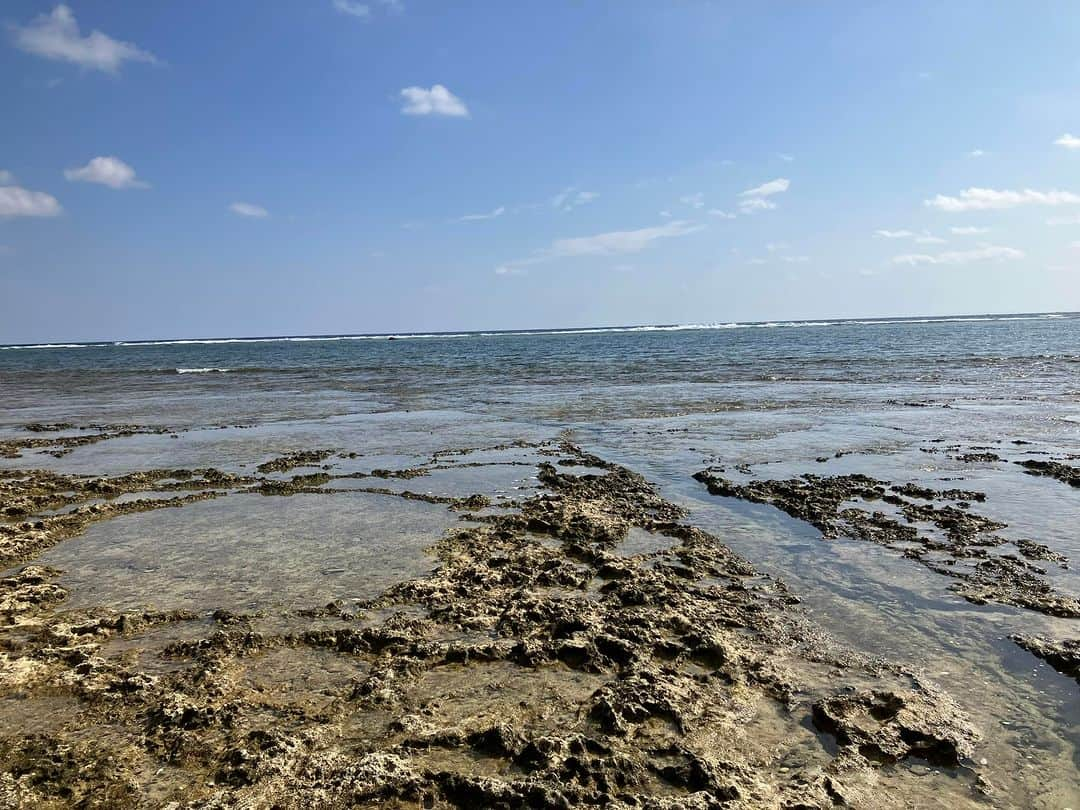 谷崎テトラのインスタグラム：「今年のラスト原点海帰。久高島の最高気温26℃。」