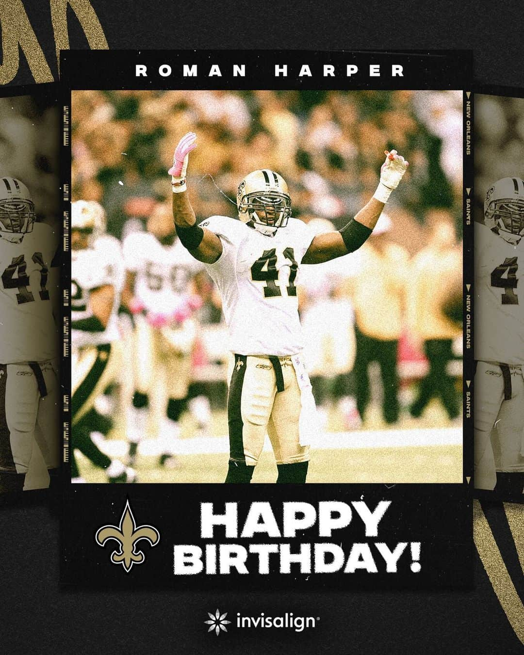 ニューオーリンズ・セインツさんのインスタグラム写真 - (ニューオーリンズ・セインツInstagram)「Happy Birthday to Saints legend, Roman Harper🥳」12月12日 0時00分 - saints