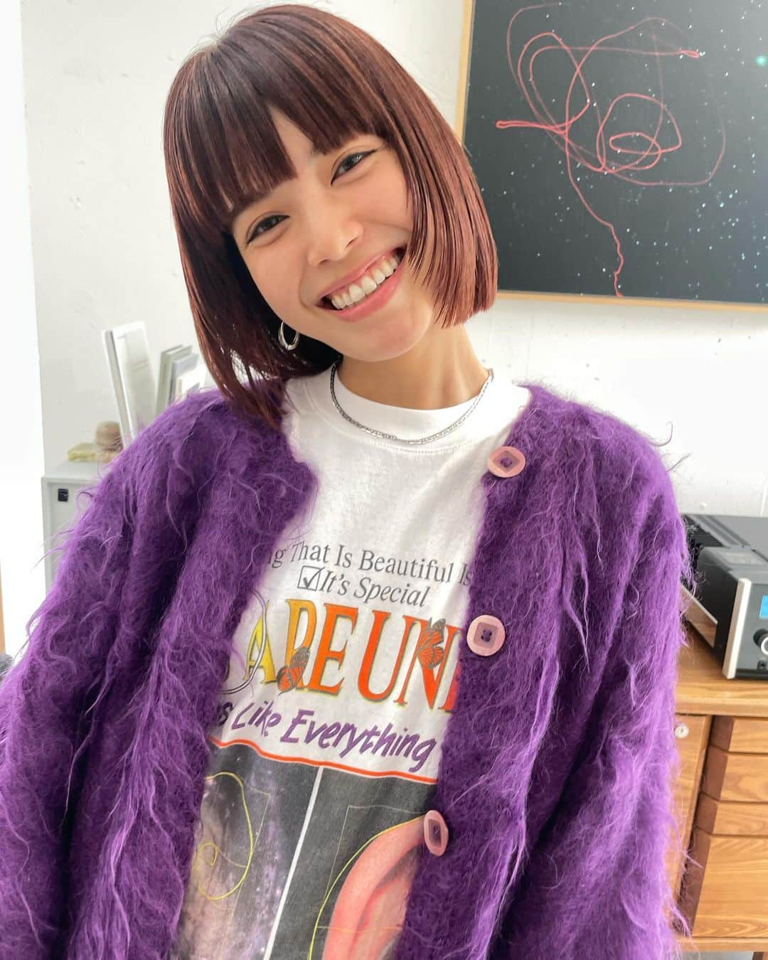 垣内彩未さんのインスタグラム写真 - (垣内彩未Instagram)「小野坂さんにお任せCUT💇‍♀️🔥 さすがでございます😭🥹 @takashionozaka   カラーはピンクを加えた 温かみのあるカラーにしてもらいました！🥰」12月11日 16時08分 - kakiuchiayami