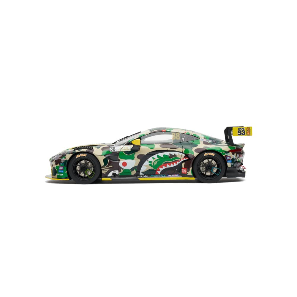 I.T IS INSPIRATIONさんのインスタグラム写真 - (I.T IS INSPIRATIONInstagram)「With the remarkable success of the Grand Prix’s showcase, BAPE® is proudly presenting Aston Martin GT3 1/18 Model Car Collaboration with POP RACE. The overall color scheme of the sports car tends toward a bolder and trendier look by combining BAPE® signature ABC CAMO with the vehicle's personality, which gives the Vantage a new look and keep it at the forefront of the action.  BAPE® x POP RACE Aston Martin GT3 1/18 Model Car will be releasing at BAPE STORE® and BAPE.COM on December 9th, 2023.  @poprace__ #ITHK #abathingape #bape #poprace」12月11日 16時12分 - ithk