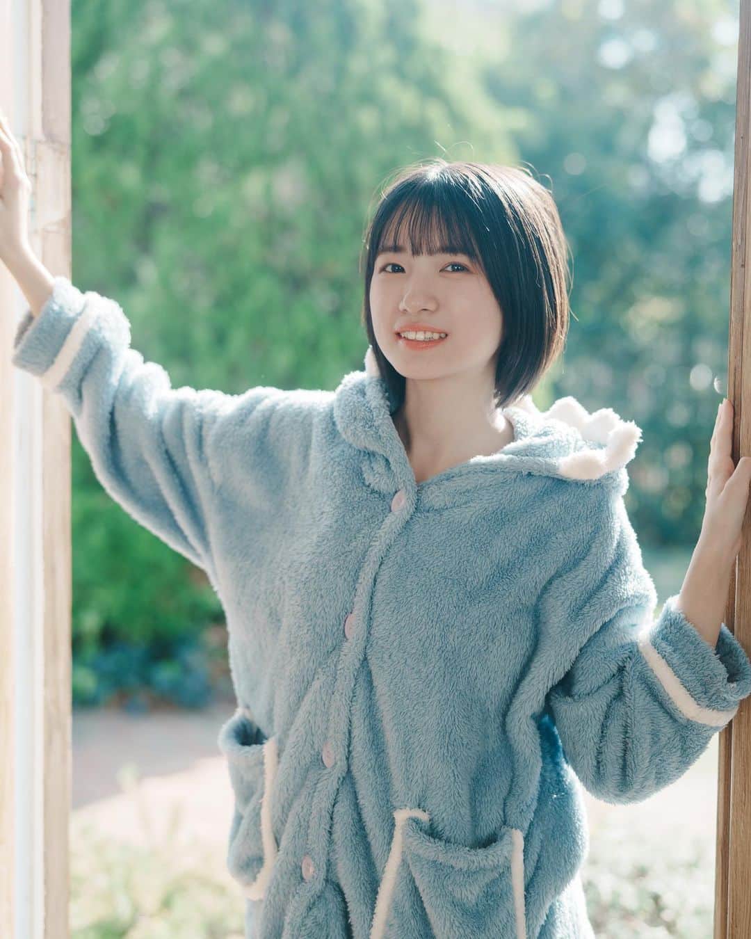 加藤結さんのインスタグラム写真 - (加藤結Instagram)「撮影会で撮っていただいた✌️🥰 このかとゆい午前中に目覚めてそうで、良い  (撮影会当日の朝まで着ていたリアルパジャマ参戦😂)」12月11日 16時58分 - ka10san_