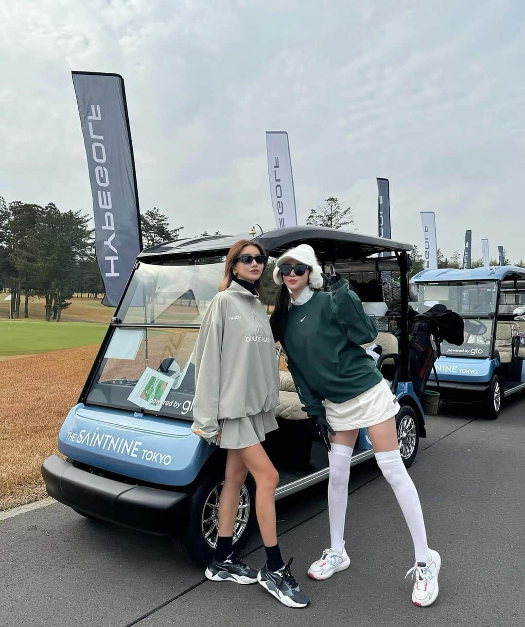 MIYABIさんのインスタグラム写真 - (MIYABIInstagram)「hypegolfinvitational 行ってきました⛳️ 新しく出来たゴルフ場  #thesaintninetokyo  で開催されました。djイベントや有名店のケータリング、オシャレゴルフウェアブランドのポップアップストアなどが並び、そしてみんなでゴルフもしました⛳️🏌️‍♀️充実した1日😊ありがとうございました。  私の中ではナンバーワンがおでん屋さん！ 美味しかったなぁーー🥹🥹🍢   #hypegolfjapan」12月12日 0時59分 - _miyabichan_