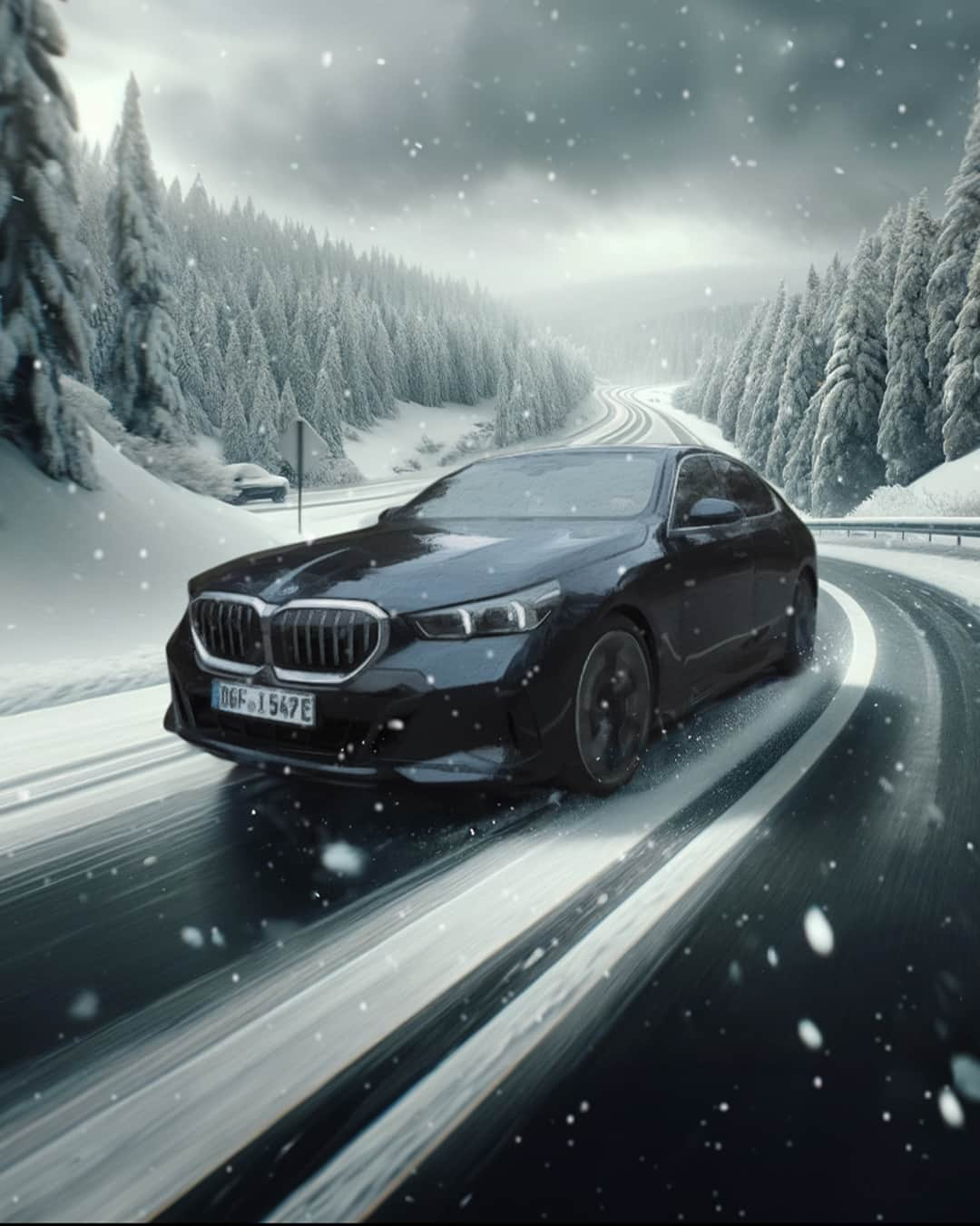 BMWさんのインスタグラム写真 - (BMWInstagram)「Chasing winter wonderlands one snow covered drive at a time. ❄️🚗✨  Enhanced with AI.   THE NEW BMW i5. 100% electric.  #THENEWi5 #THEi5 #BMW #BMWi #BMWElectric __ BMW i5 eDrive40​: Combined power consumption: 19.7–15.9 kWh/100 km. Combined CO2 emissions: 0 g/km. Electric range: 472–582 kilometers. All data according to WLTP. Further info: www.bmw.com/disclaimer」12月11日 19時39分 - bmw