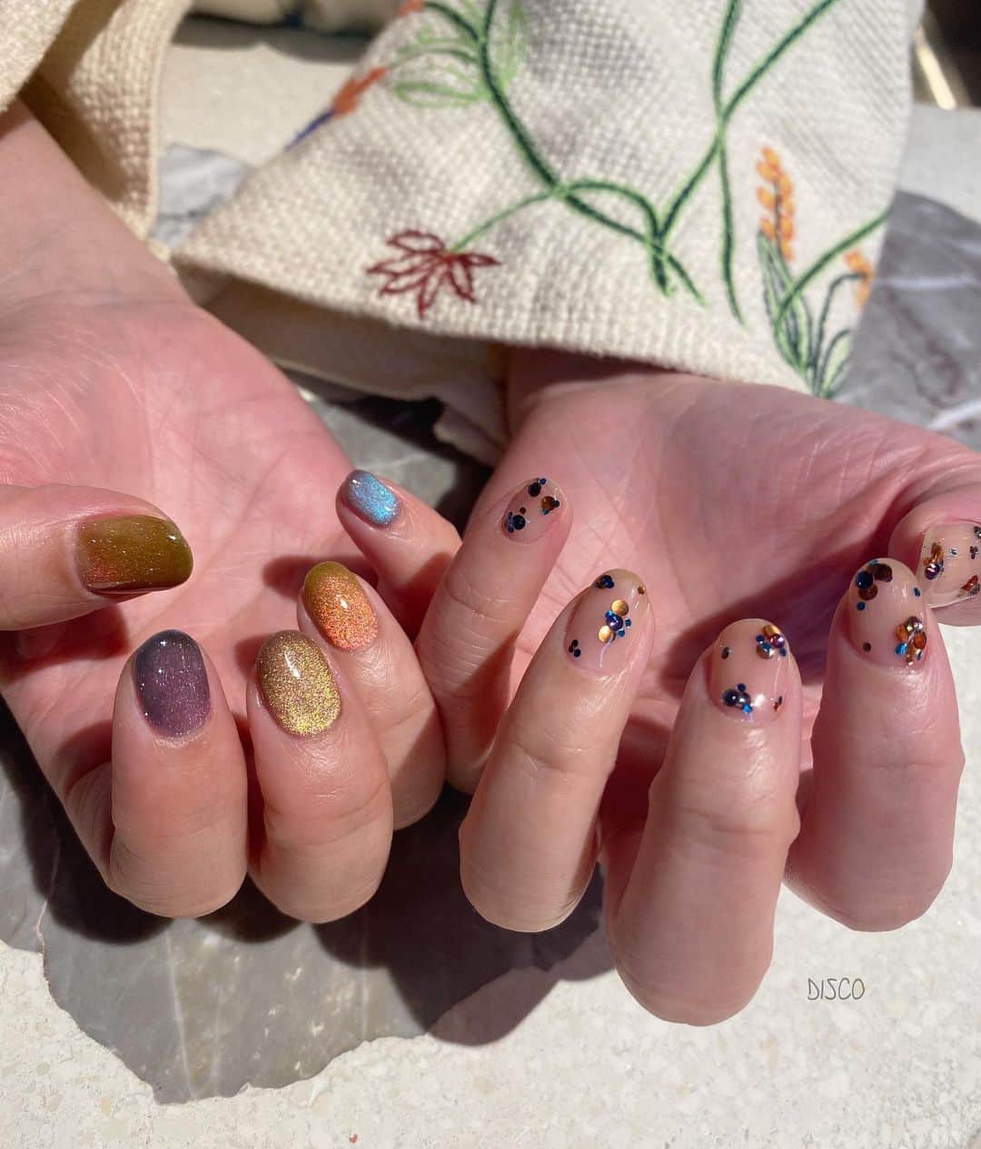 金子渚のインスタグラム：「Nail by @nagisakaneko (90min) @disco_tokyo  #disconail」