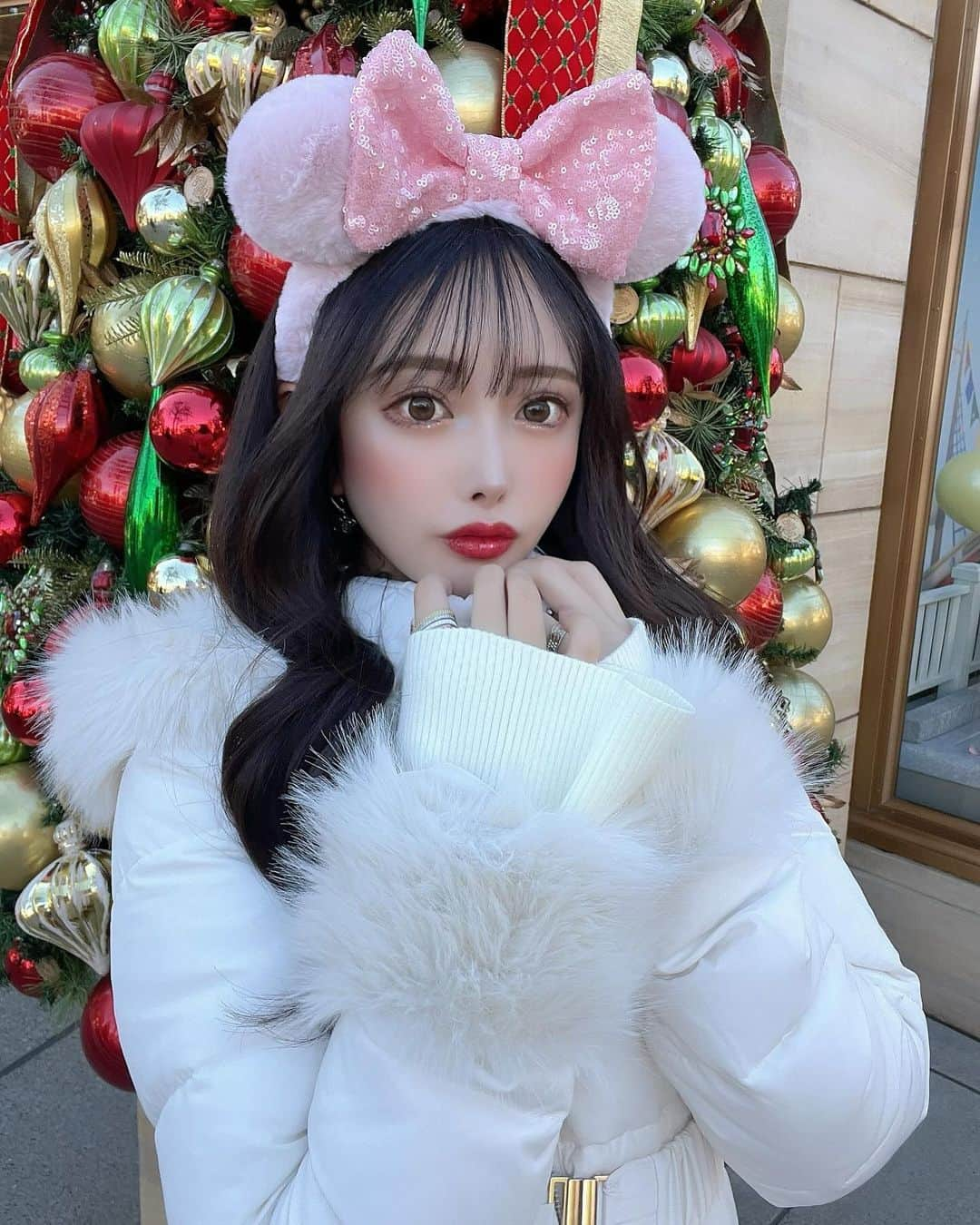 SHIHOさんのインスタグラム写真 - (SHIHOInstagram)「. . Christmas Disney🐭🎅🎠🎄🩷 . .」12月11日 20時48分 - cham_pipi