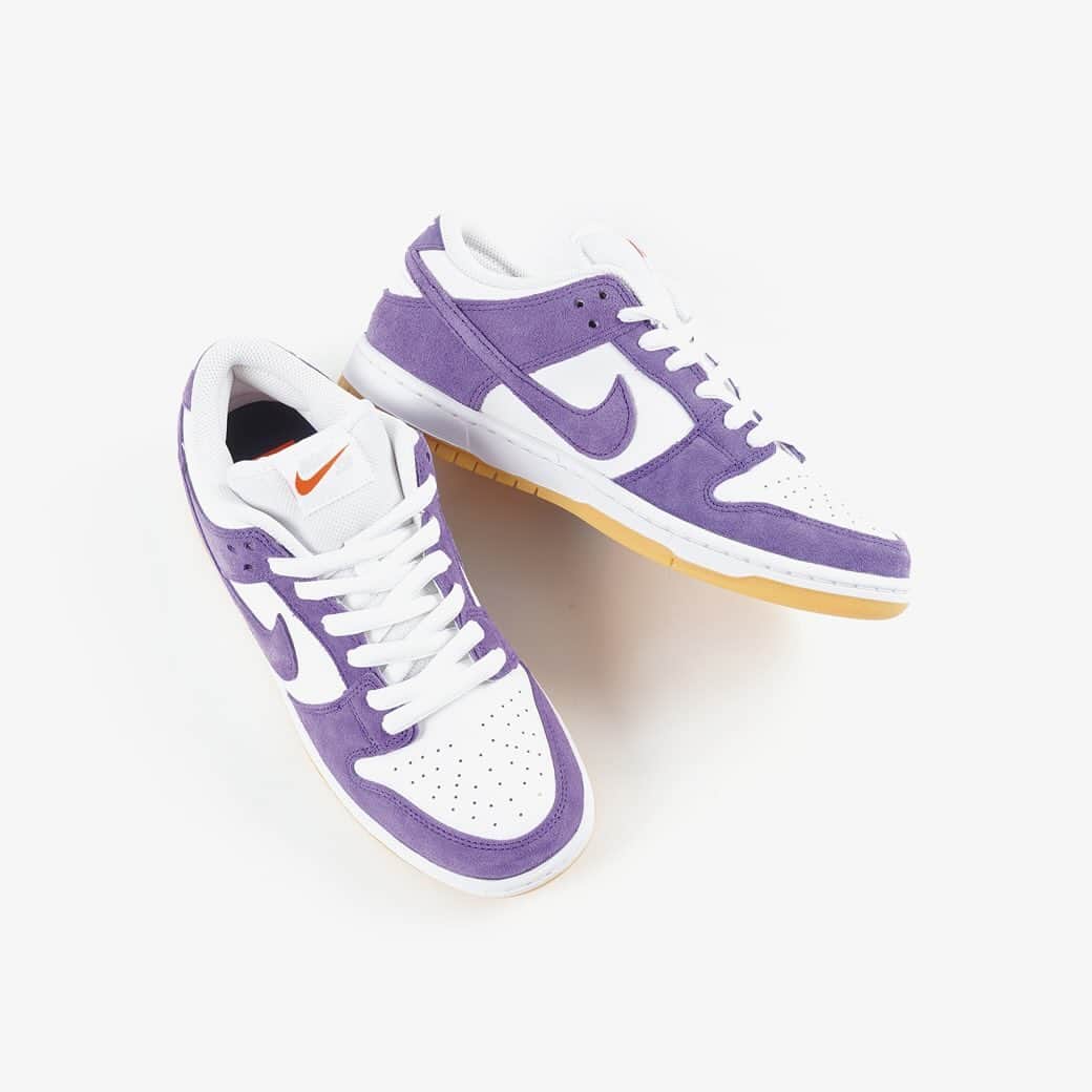 KICKS LAB. [ Tokyo/Japan ]のインスタグラム：「NIKE SB l "DUNK LOW PRO ISO" Court Purple/Court Purple/White/Gum Light Brown l Available in Store and Online Store. #KICKSLAB #キックスラボ」