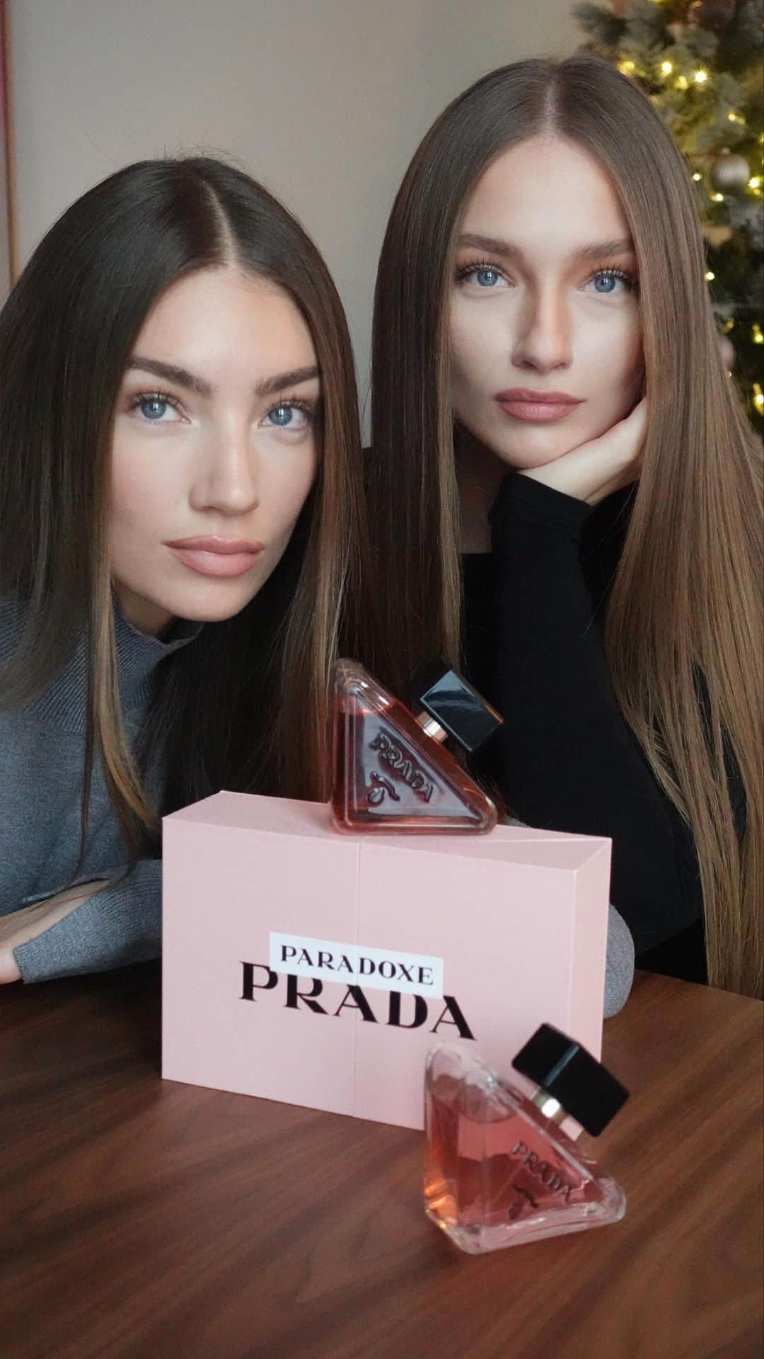 ロレーナ・ラエのインスタグラム：「ANZEIGE | My favorite scent #pradaparadoxe by @pradabeauty for my favorite person @celinesophierae 🤍 #pradagiftfactory #pradabeauty #pradafragrances」