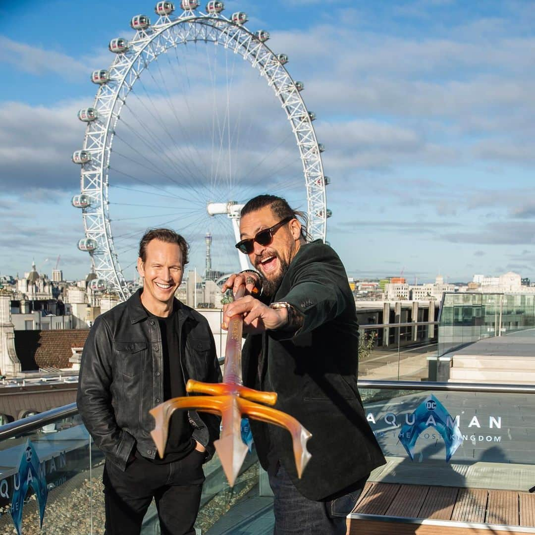 ジェイソン・モモアのインスタグラム：「#Aquaman and the Lost Kingdom have taken over London 🔱🌊 Only in theaters December 22.」