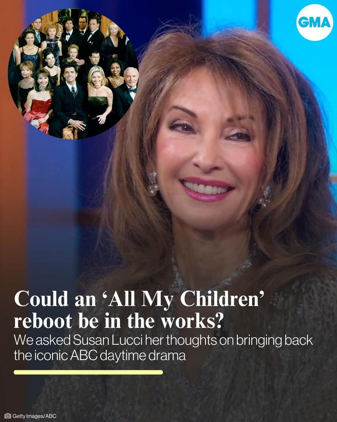 スーザン・ルッチのインスタグラム：「Could an “All My Children” reboot be in the works for the future? 👀  @therealsusanlucci #SusanLucci #AllMyChildren #Soap #Drama #Reboot #ABC」