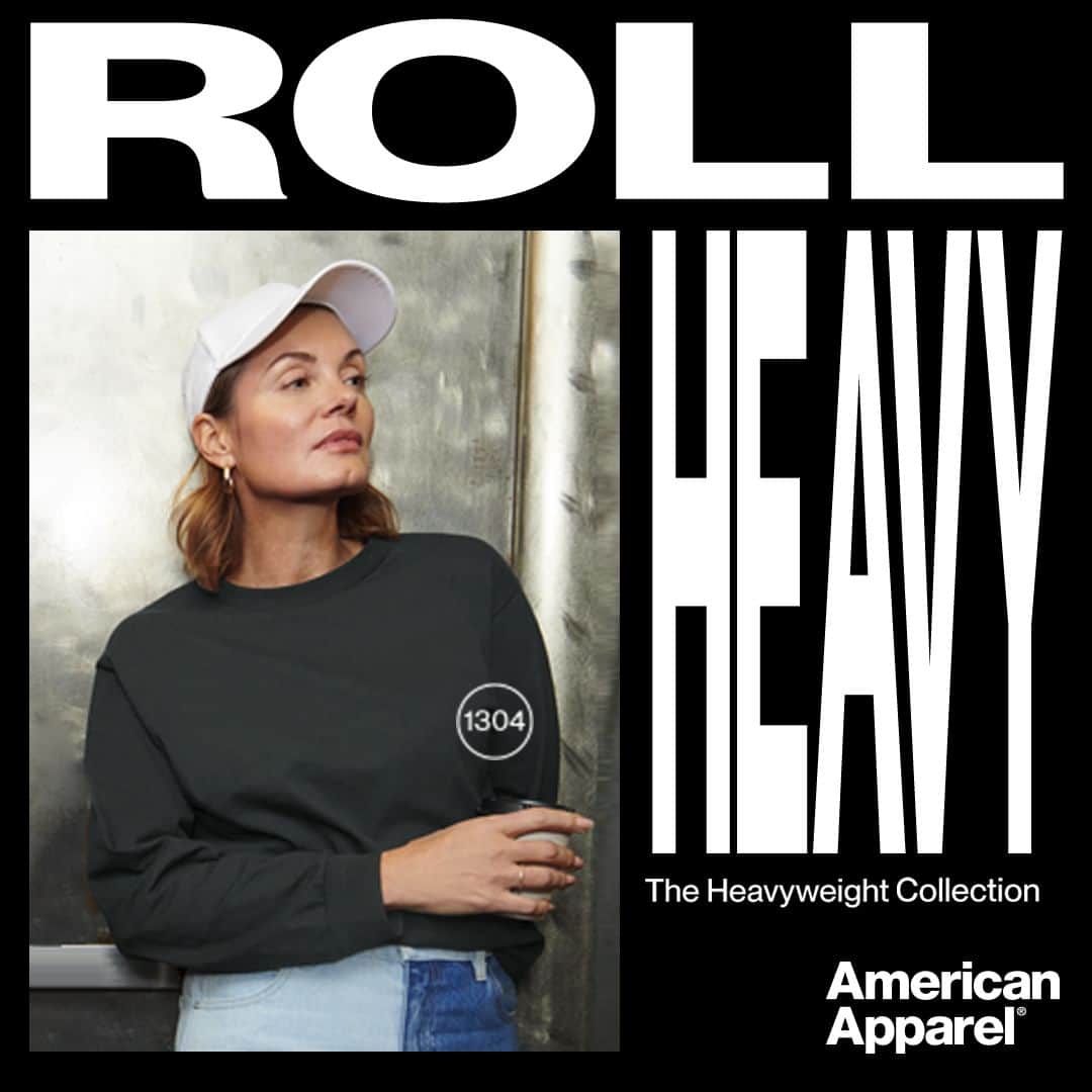American Apparelのインスタグラム：「Made with 100% US cotton and featuring quality finishes, the Heavyweight Collection looks as good as it feels. . . #amricanapprel #AAHeavyweight #AA1305」