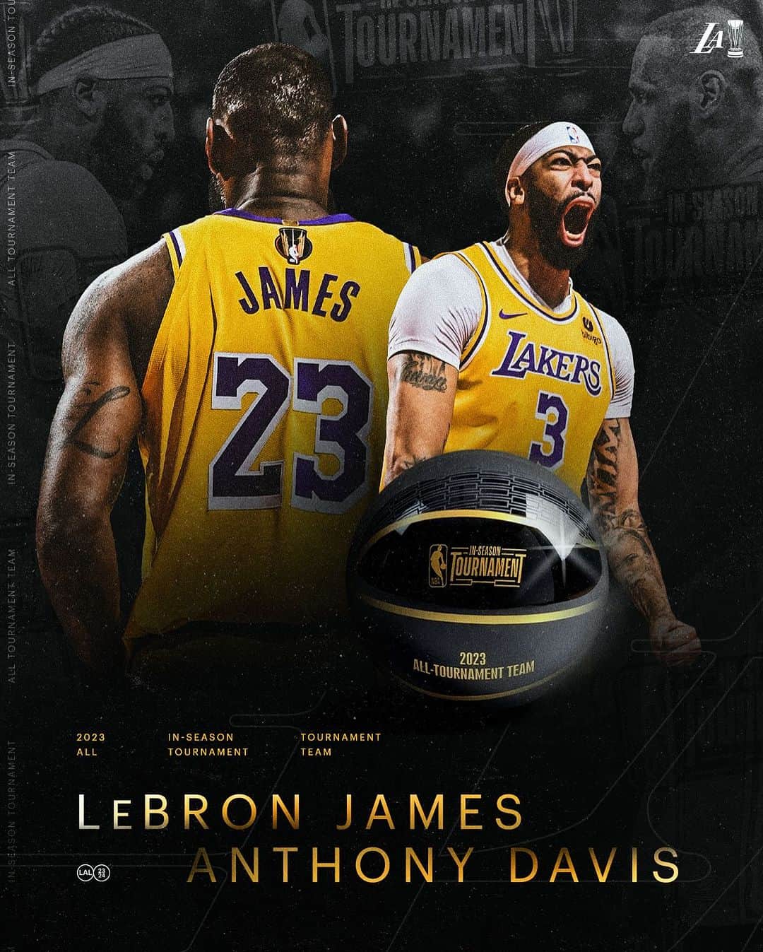 Los Angeles Lakersのインスタグラム：「IN-SEASON ALL-TOURNAMENT TEAM 👑 〰️」