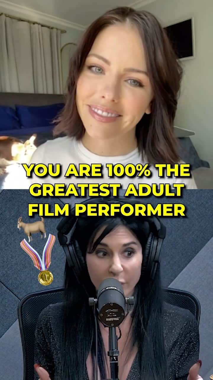 アドリアナ・チェチックのインスタグラム：「Who is the 🐐 GREATEST AD-ULT PERFORMER OF ALL TIME?? We here at @justthetipsxo think it’s @bratnasty69 - NEW EPISODE DROP with the ICON herself out now! 🔥  Please like, share, re-post, subscribe to the @justthetipsxo YouTube page, every bit helps us grow this show! ❤️」
