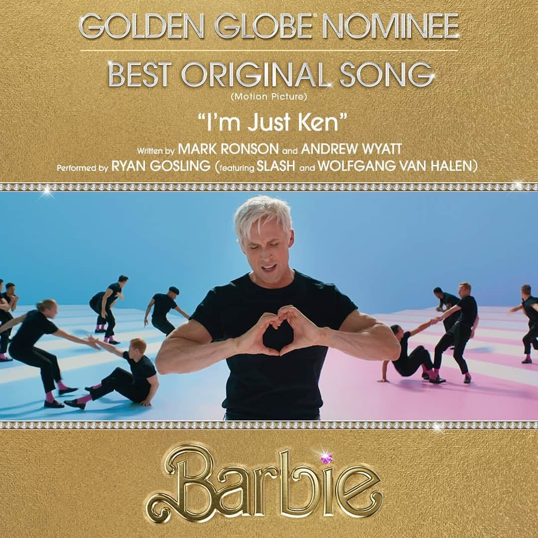 バービーさんのインスタグラム写真 - (バービーInstagram)「Join us as we congratulate #BarbieTheMovie on being nominated for 9 #GoldenGlobes, including:  - Best Picture, Musical or Comedy - Best Director, Motion Picture – Greta Gerwig - Best Screenplay, Motion Picture – Greta Gerwig, Noah Baumbach - Best Performance by an Actress in a Motion Picture, Musical or Comedy – Margot Robbie - Best Supporting Actor, Motion Picture – Ryan Gosling - Best Original Song, Motion Picture – “What Was I Made For?” - Best Original Song, Motion Picture – “I’m Just Ken” - Best Original Song, Motion Picture – “Dance the Night”」12月12日 5時46分 - barbie