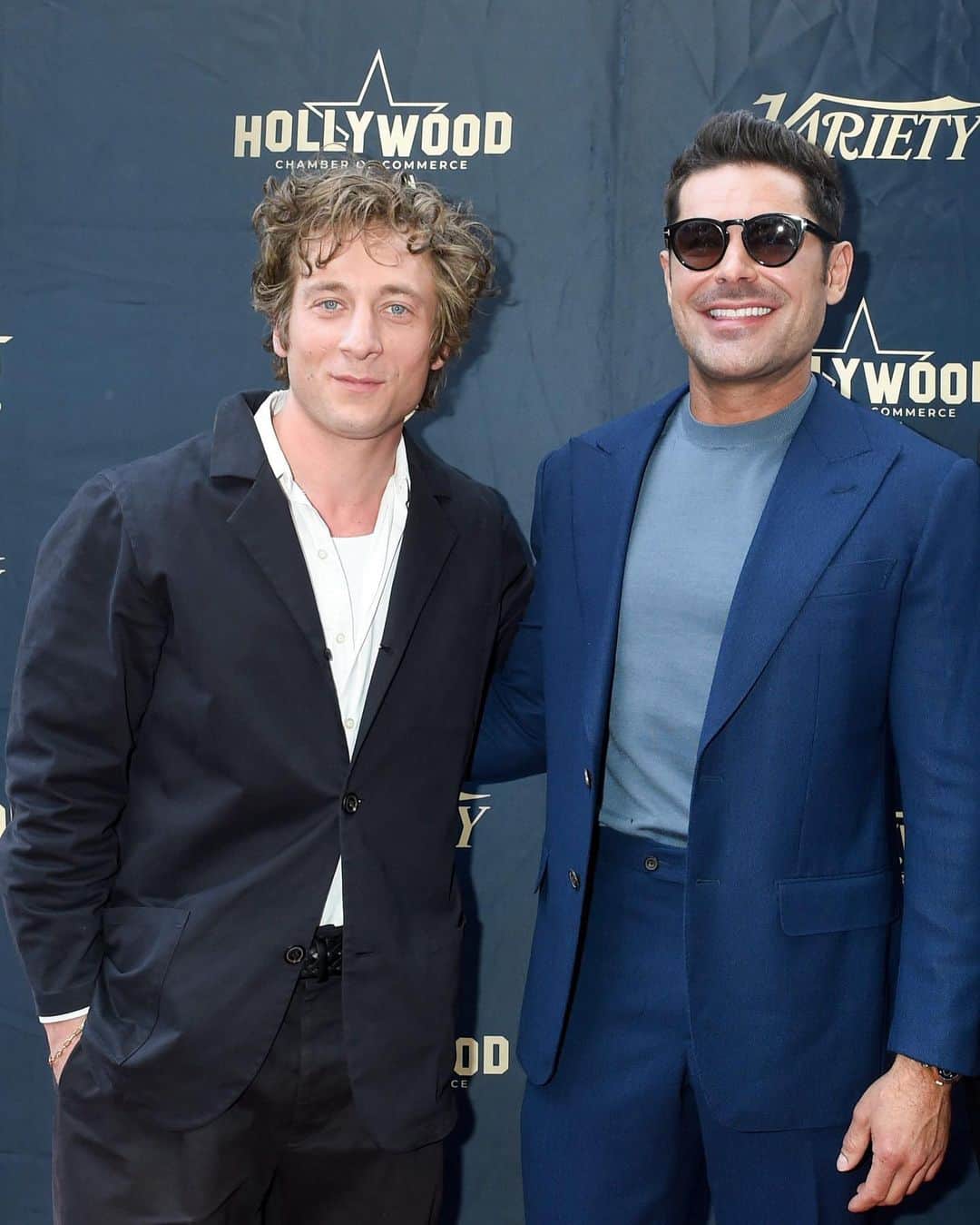 Vanity Fairさんのインスタグラム写真 - (Vanity FairInstagram)「@ZacEfron has left his mark on Hollywood. The actor was honored for his work with a star on the Hollywood Walk of Fame this afternoon in Los Angeles with former costars Jeremy Allen White ('The Iron Claw') and Miles Teller ('That Awkward Moment') in attendance.  Photos: Leon Bennett/Getty Images, Gilbert Flores/Variety via Getty Images」12月12日 5時54分 - vanityfair
