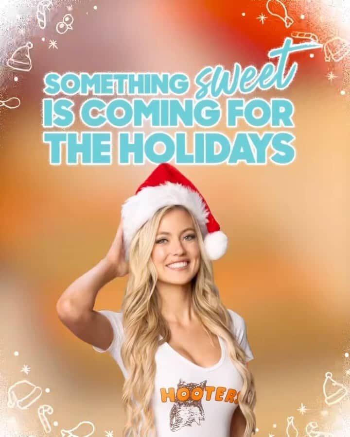 Hootersのインスタグラム：「Something sweet is coming for the holidays. 👀」