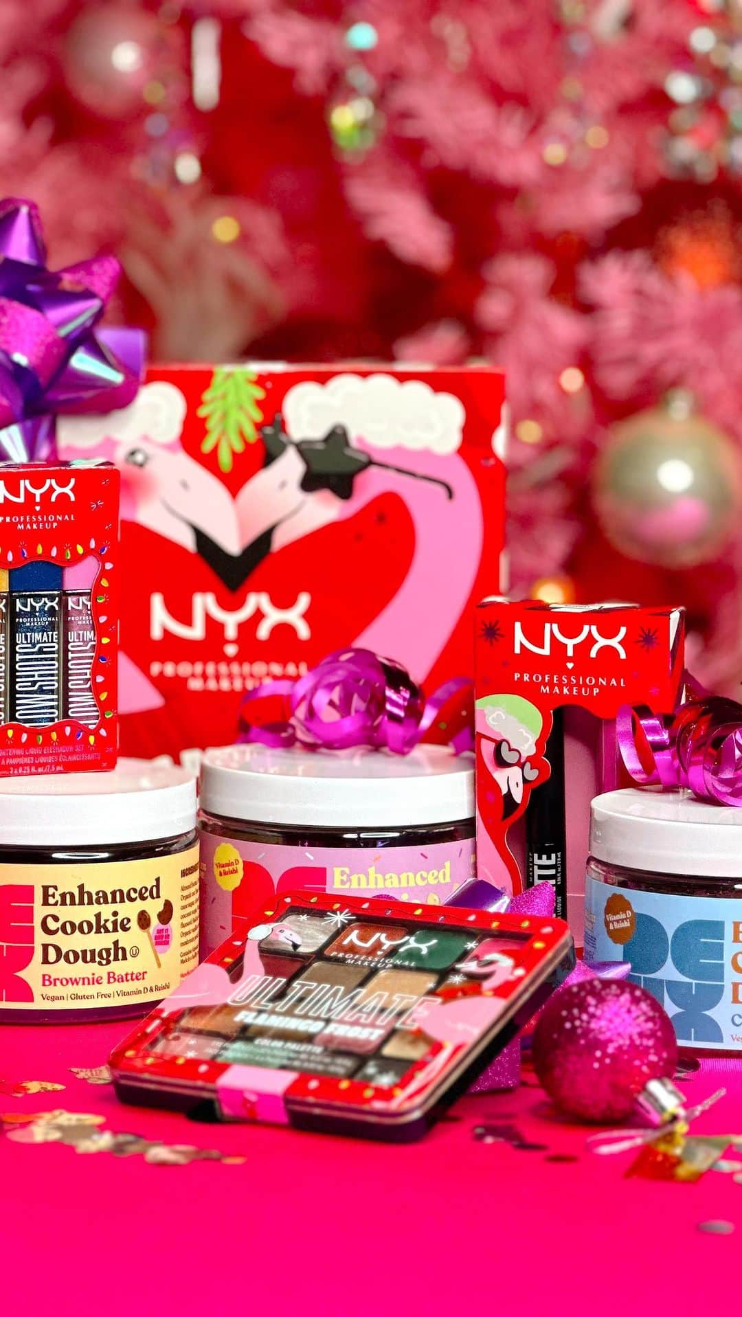 NYX Cosmeticsのインスタグラム：「✨🎁 #GIVEAWAY 🎁✨ @‌nyxcosmetics and @‌eatdeux have partnered up for the SWEETEST GIVEAWAY EVR 🤩🍪💄 all u gotta do is:  💋 FOLLOW @‌nyxcosmetics & @‌eatdeux  💋 COMMENT 🍪  💋 BONUS: COMMENT ON RECENT POSTS  #nyxcosmetics #eatdeux #holiday  Official Rules: US Only. No purchase necessary. You must be 18+ & a legal US resident. Starts at 3:00 PM PST on 12/11/2023 and ends at 11:59 PM PT on 12/14/2023. Odds of winning depend on the total number of entries #nyxcosmetics #nyxprofessionalmakeup #holidaycollection #falalalaland #veganformula #crueltyfree」