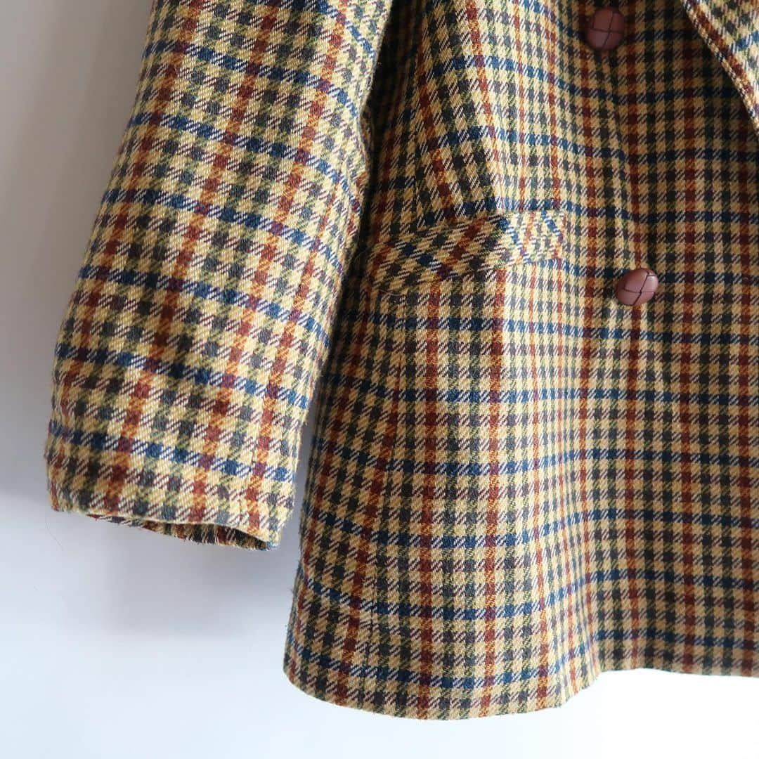 TheSunGoesDownさんのインスタグラム写真 - (TheSunGoesDownInstagram)「double breasted check pattern jacket  staff 154cm」12月12日 18時36分 - tsgd_tokyo