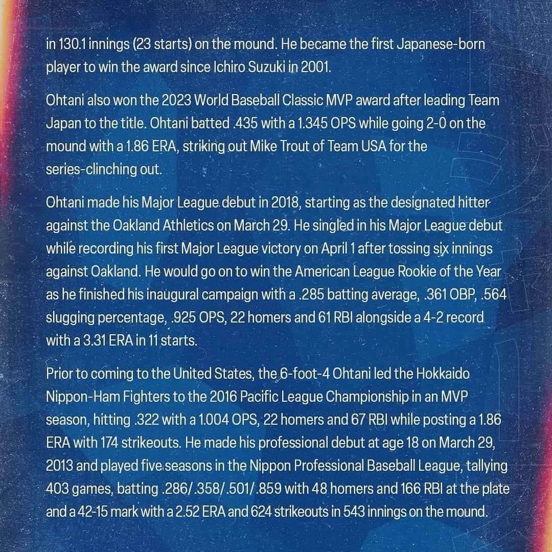 Los Angeles Dodgersさんのインスタグラム写真 - (Los Angeles DodgersInstagram)「The Los Angeles Dodgers have signed two-time American League Most Valuable Player Shohei Ohtani to a 10-year contract.」12月12日 11時09分 - dodgers