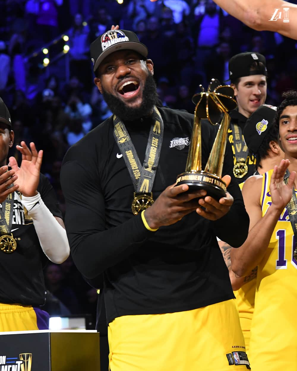 Los Angeles Lakersさんのインスタグラム写真 - (Los Angeles LakersInstagram)「In-Season All-Tournament Team — the King showed us how it’s done.」12月12日 11時32分 - lakers