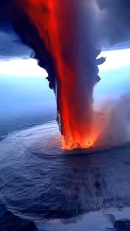 Padgramのインスタグラム：「A volcano in the middle of the ocean.  Via @marc_simoncini  Thanks to @global_archaeology   #pgdaily #pgstar#pgcounty #sea #planetgo#planet #planetearth #amazing #awesome #nature #volcano」