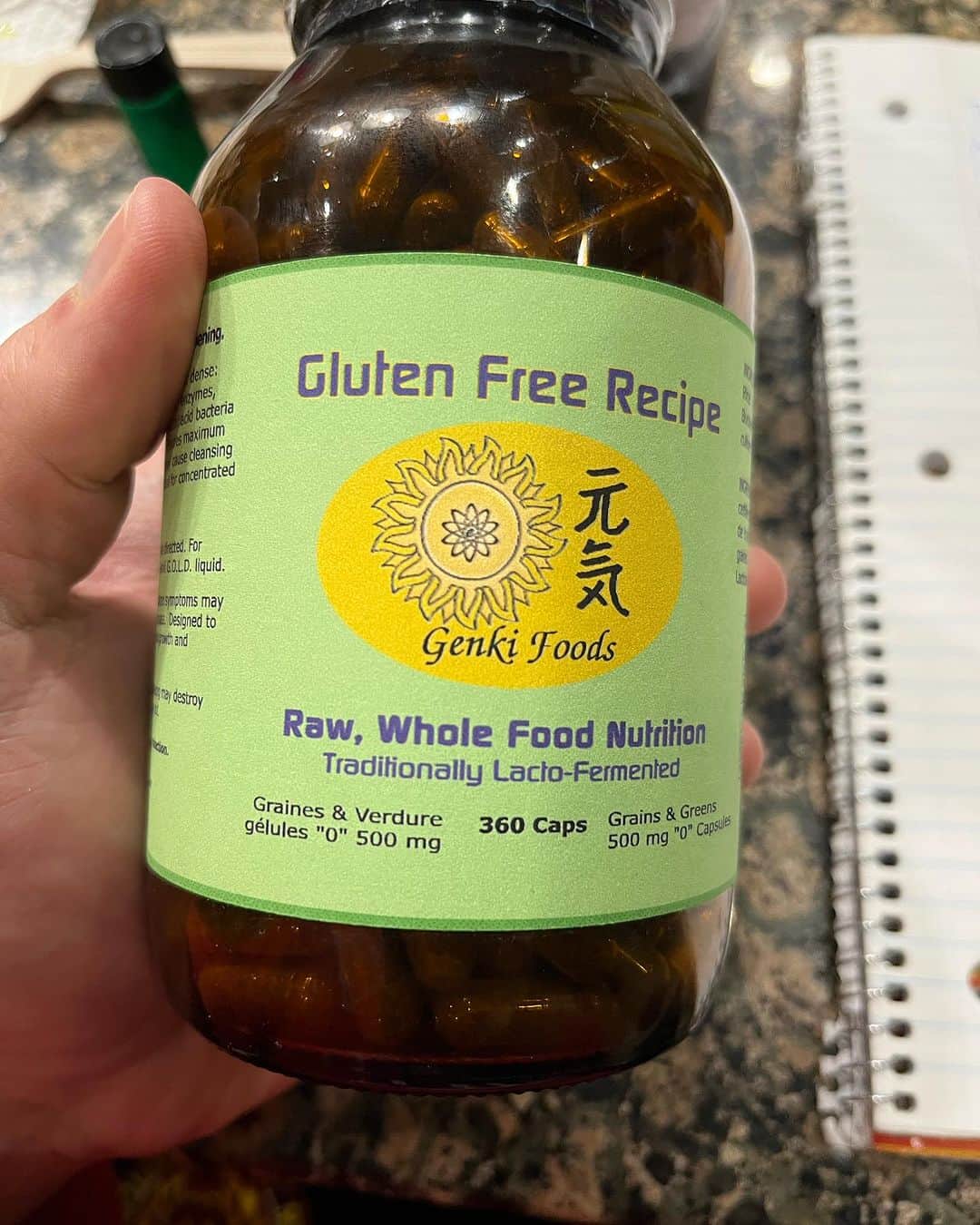 デイビーボーイ・スミス・ジュニアのインスタグラム：「The “Gen” 元 here in Japanese Kanji here, stands for “original” but can be written for “Genki” meaning “GOOD” in Japanese 🇯🇵. Take this supplement and you become smarter! I swear! 😅🇯🇵🤓」