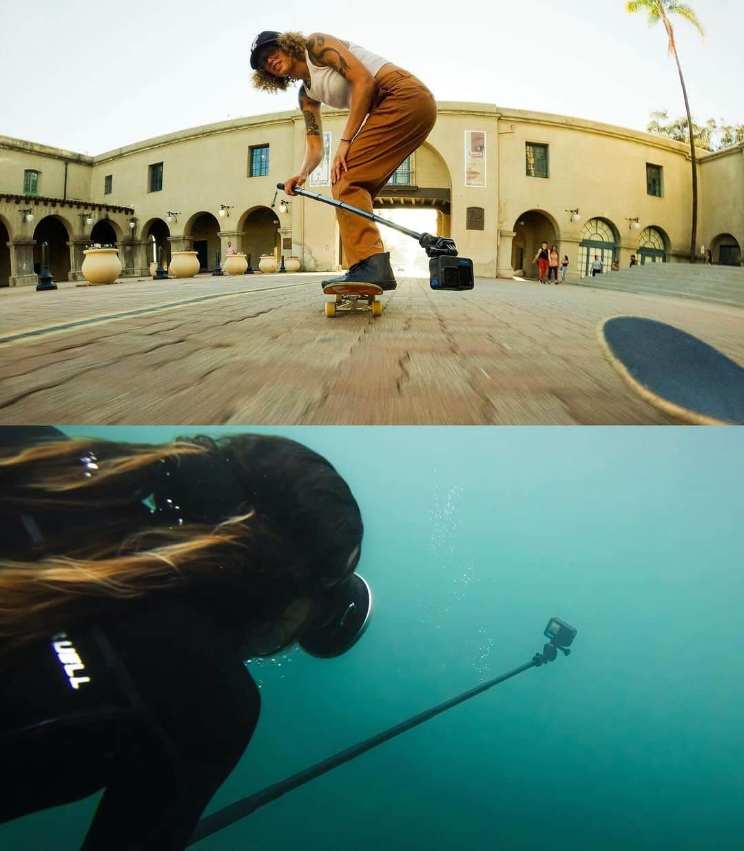 GoProさんのインスタグラム写真 - (GoProInstagram)「延長ポール + 防水リモートシャッター、登場 📸🪄 コンパクトでありながら、25cmから122cmまで伸縮する新しいポール。 頑丈な軽量アルミニウム製で水・陸に対応。  ➡️ 25cmから122cmまで伸縮  ➡️ 防水のワイヤレスリモコン  ➡️ カメラ取り付け用の1/4-20スクリューマウントを装備。360°ボールジョイントおよびフィンガーアダプターが付属  ➡️ すばやく簡単に延長できる、頑丈な軽量アルミニウム製ポール + グリップ  ・ ・ ・ #GoPro #GoProJP #GoProSkate #Freediving #GoProSelfie #Skate #Skating」12月12日 20時03分 - goprojp