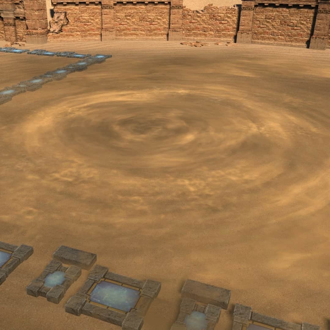 FINAL FANTASY XIVのインスタグラム：「Round and round the swirling sands go 🌀⁣ ⁣ What will appear? We’ll soon know… 🐜🌵⁣ ⁣ #FFXIV #FF14」