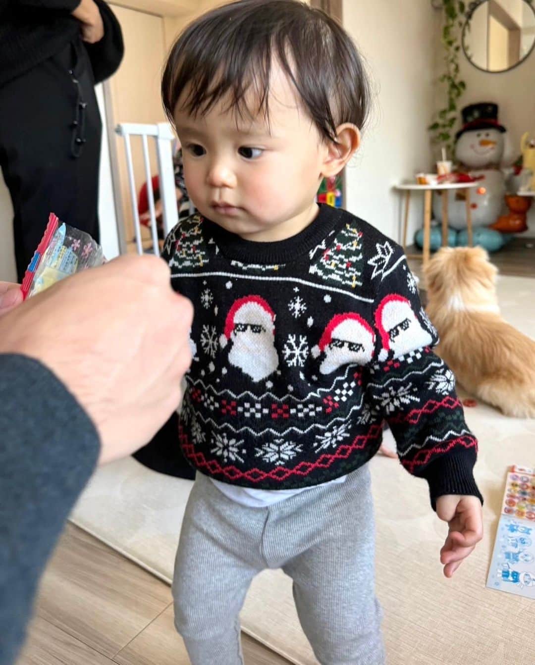 ハミ さんのインスタグラム写真 - (ハミ Instagram)「クリパ用に子供達の服を選んでたら、 XLまであったからみんなでおそろに🤗  バルーンもニットも全部 @shein_japan 🎄❤️  #family#christmas#christmastime#christmasdecorations#shein#1歳#2歳#おそろコーデ」12月12日 21時11分 - hami0519