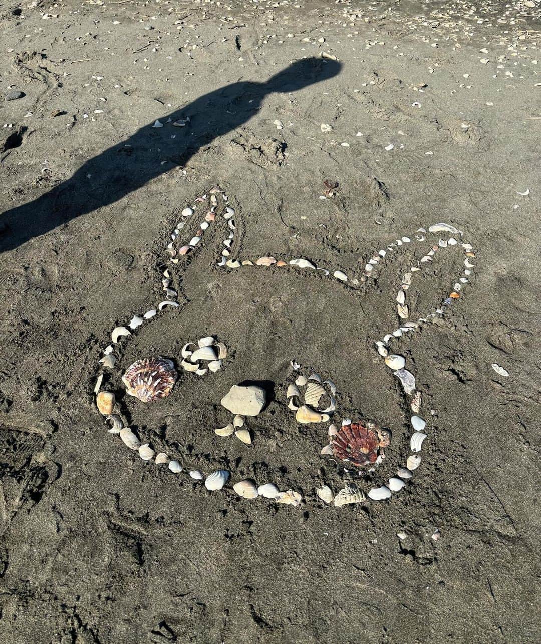 戸北美月のインスタグラム：「. 先日、素敵な思い出ができたので お写真と一緒にシェアさせてください🤳  海にパラグライダーに行った時、 親御さんの付き添いで来ていた 小さなの男の子がいて👦🏻🌊  お話していたらピカチュウが好きと言っていたので 砂浜にイラストを描いたら、 とっても喜んで「1万点！」と 書いてくれました💮（褒め上手すぎる）  しかも、誰かに踏まれないように 貝殻でデコレーションしたいと言ってくれたので、 一緒に貝殻を探して並べてとっても可愛い作品が 出来上がったんです🐚🤍  その後も一緒に砂浜に絵や文字を書いたり お気に入りの貝殻を探したりして遊んでいました。 無邪気で可愛くて、本当に癒されて 幸せな気持ちになりました…☺️ また会えたらいいな💭」