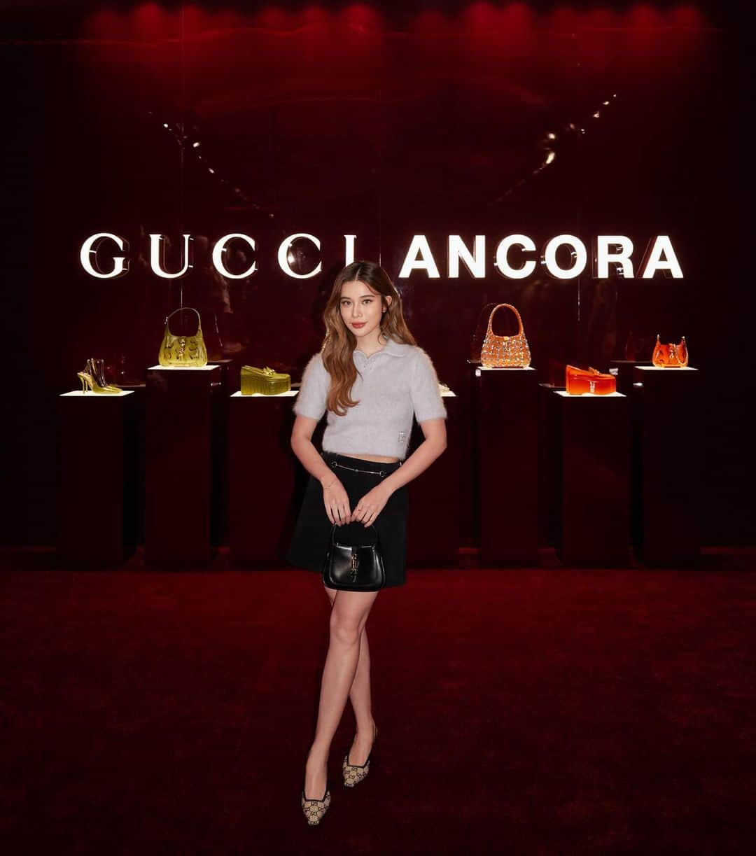 Supassaraさんのインスタグラム写真 - (SupassaraInstagram)「Gucci Ancora Spring/Summer 2024 Asia Press Open House in Singapore🍒  #GucciAncora  #GucciSS24」12月12日 22時12分 - supassra_sp