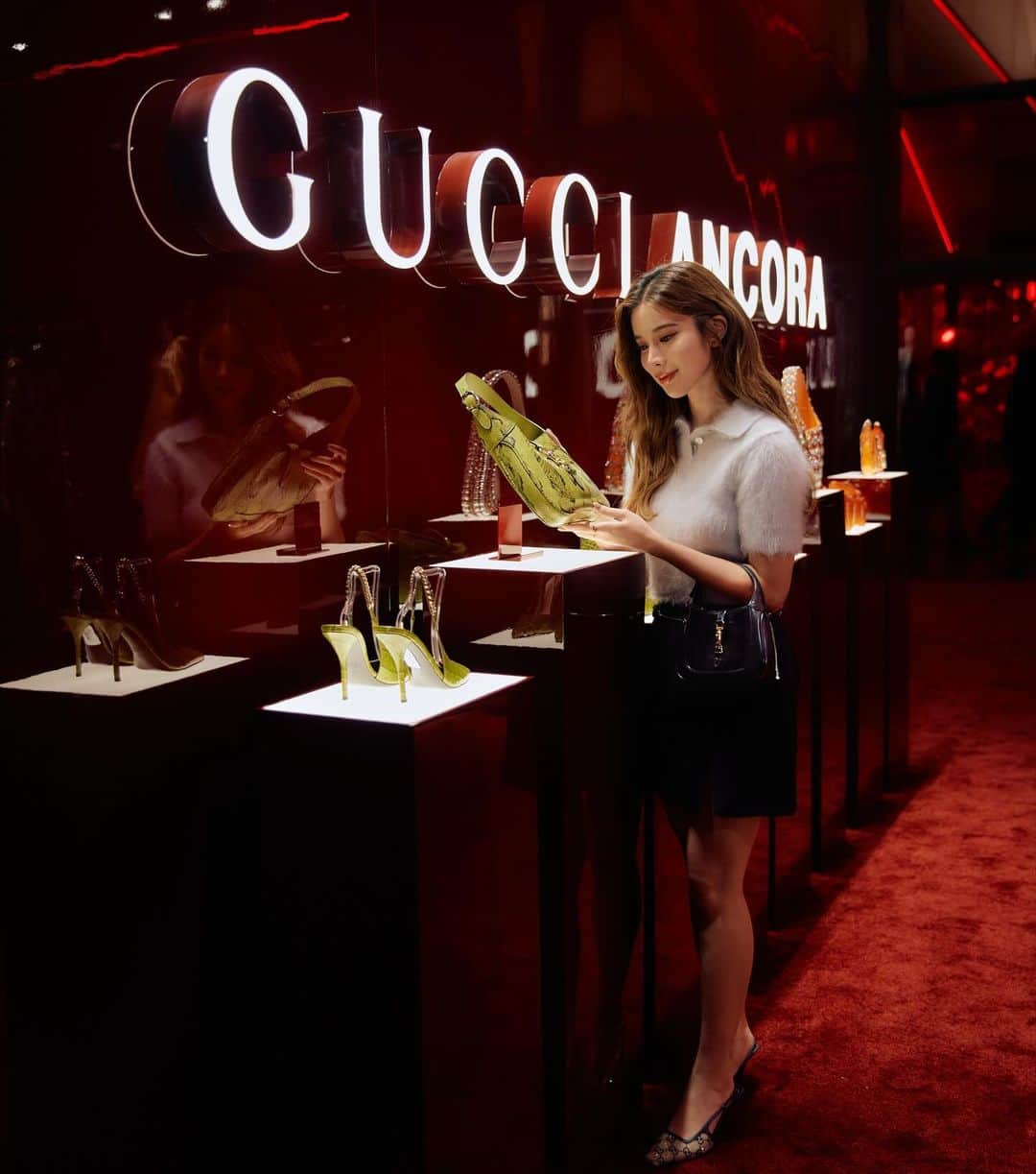 Supassaraさんのインスタグラム写真 - (SupassaraInstagram)「Gucci Ancora Spring/Summer 2024 Asia Press Open House in Singapore🍒  #GucciAncora  #GucciSS24」12月12日 22時12分 - supassra_sp