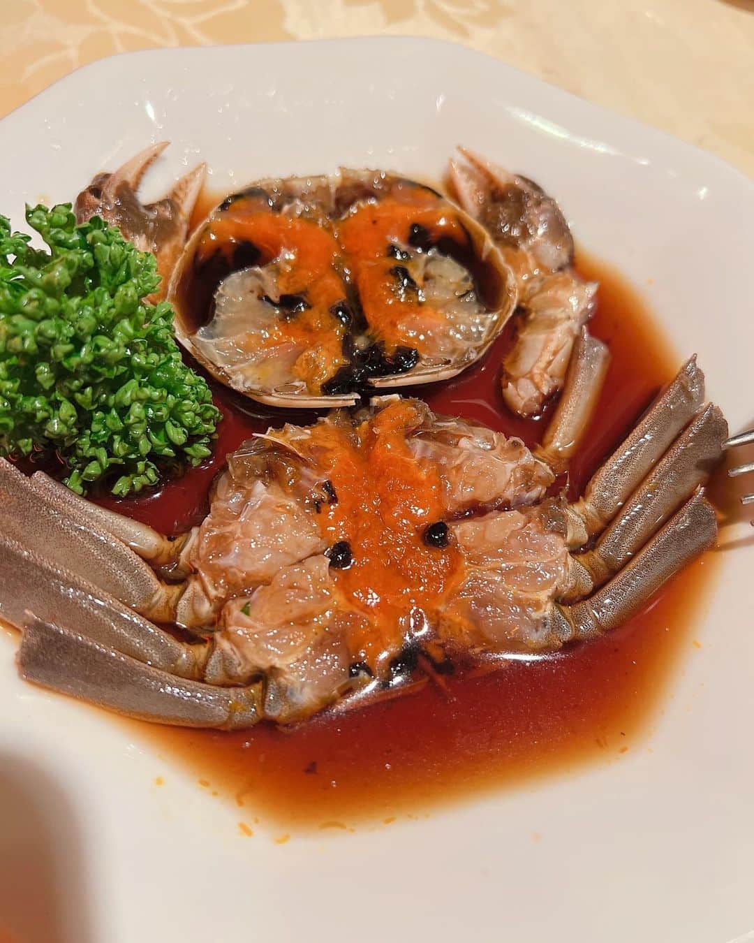八木沼純子さんのインスタグラム写真 - (八木沼純子Instagram)「先日、家族で上海ガニを。 気軽に、美味しく、そして大満足。 黙々と集中して…w 幸せなひとときでした。 ご馳走様でした！ ・ ・ ・ ・ #上海蟹  #メスオス食べ比べ  #上海蟹紹興酒漬け  #蟹も美味しいけど茄子も最高 #茄子の土鍋  #黒酢豚  #安いし美味しいしお腹いっぱい」12月12日 22時40分 - junko_yaginuma
