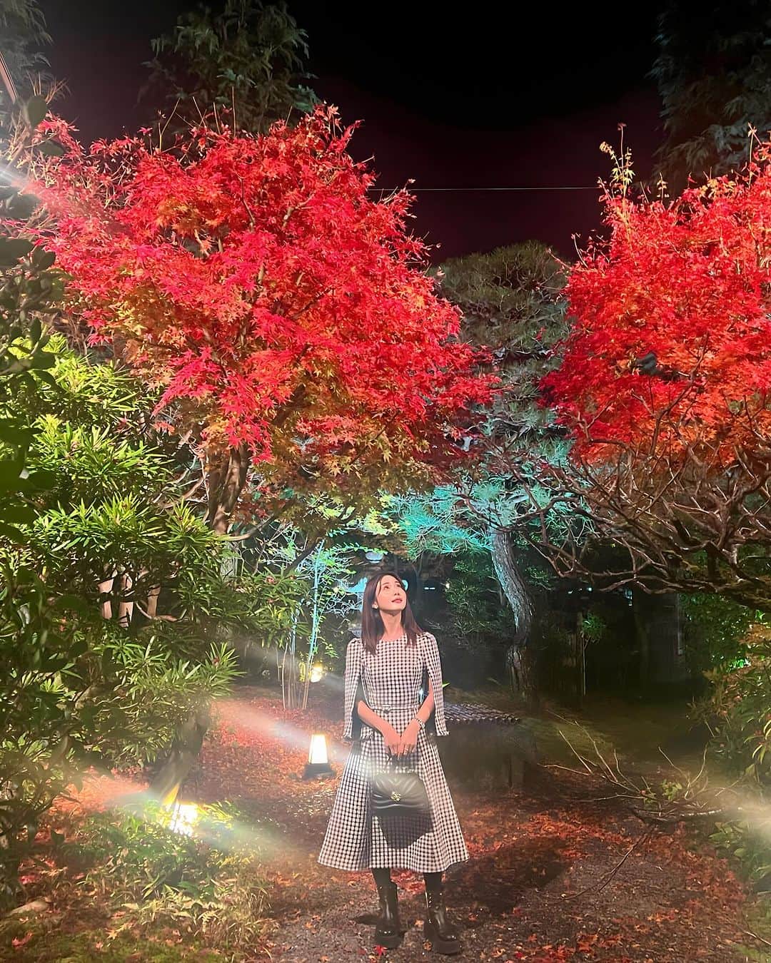 一木美里のインスタグラム：「美しくて美味しいお食事をいただきました🍁新月の夜の紅葉、静かに降る雨までとても綺麗だった✨久しぶりの京都、またすぐ来たくなりました♡ @shimogamosaryo_official   Visited #Shimogamosaryo :)Beautiful and delicious Japanese food,shining leaves with raindrops on a new moon night🌑🍁✨  교토의 요정에서 아버지들과 식사✨아름답고 맛있는 가이세키 요리❤︎ 비와 단풍이 아름다워요...✨  #下鴨茶寮#京都下鴨茶寮#kyoto#japanesefood#교토맛집#교토#시모가모사료」