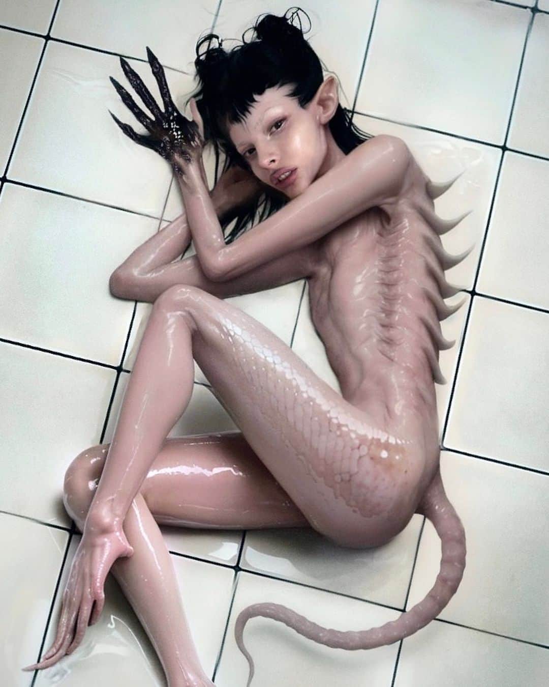 シャーロット・ケンプ・ミュールのインスタグラム：「Since y’all keep asking for feet pics 🧬   #FishRatMandrakeRoot?」