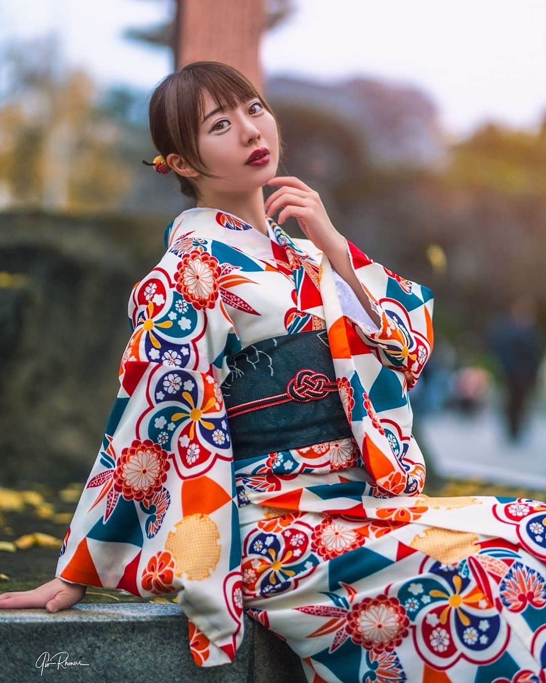 杏ちゃむのインスタグラム：「#着物  #kimono」