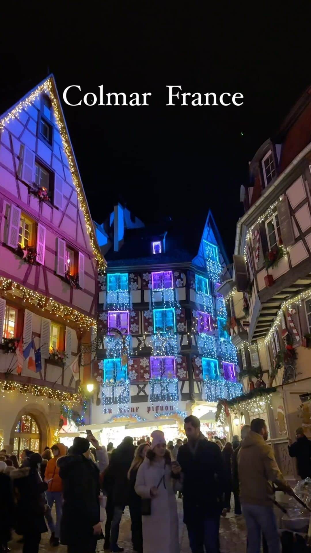 明松美玖のインスタグラム：「、 📍Colmar. France  #colmar #france #christmasmarket  #christmastime」
