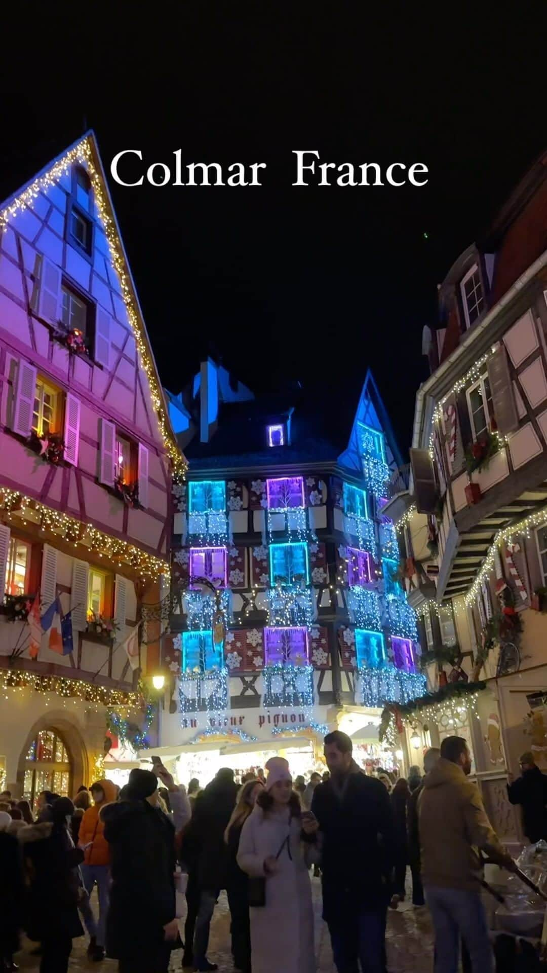 明松美玖のインスタグラム：「、 📍Colmar. France  #colmar #france #christmasmarket  #christmastime」