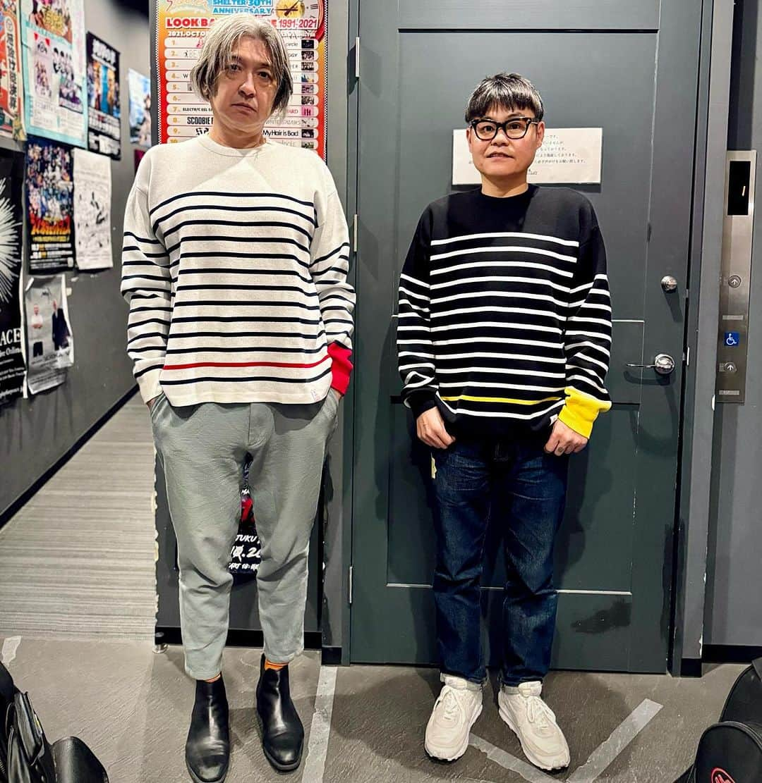 松田岳二さんのインスタグラム写真 - (松田岳二Instagram)「.  Phunky Dory Stripe Cotton Knit  もうすぐ届くよー！！！ ありそうでないやつ作りました。 ボーダーニット。  クリスマスプレゼントにも！ 週末リリースでーす！  @kitgallery  thanks!!! @hhorie_official」12月13日 1時48分 - cbsmgrfc