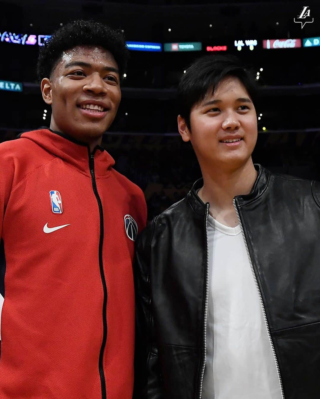 Los Angeles Lakersさんのインスタグラム写真 - (Los Angeles LakersInstagram)「Four years later: Rui is a Laker and Shohei is a Dodger  Let’s go, @dodgers! 💜💛💙」12月13日 2時12分 - lakers