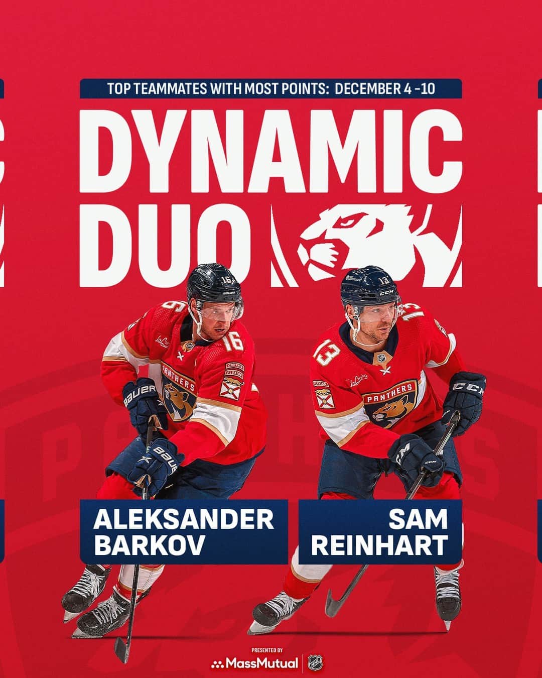 NHLのインスタグラム：「Dynamic Duo on the prowl. 😼」