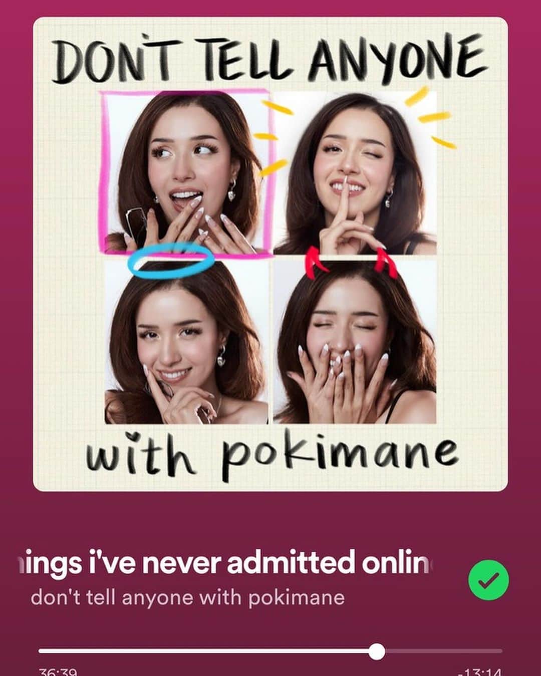Pokimaneさんのインスタグラム写真 - (PokimaneInstagram)「i made a podcast 🥹🎉 let's get into all the stories i've kept secret, topics i've avoided, & episode 1: things i've never admitted online!  beyond nervous & excited for this, diving into a new medium and discussing intimate topics - but there's so much i want to yap about so i hope you guys enjoy listening as much as i enjoyed recording ❤️🗣️  @donttellanyone out now on spotify with video & apple podcasts!! 🎉」12月13日 3時09分 - pokimanelol